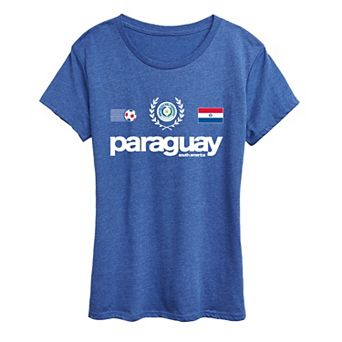 Women's Paraguay Soccer Graphic Tee