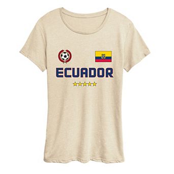 Women's Ecuador Soccer Graphic Tee