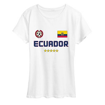 Women's Ecuador Soccer Graphic Tee