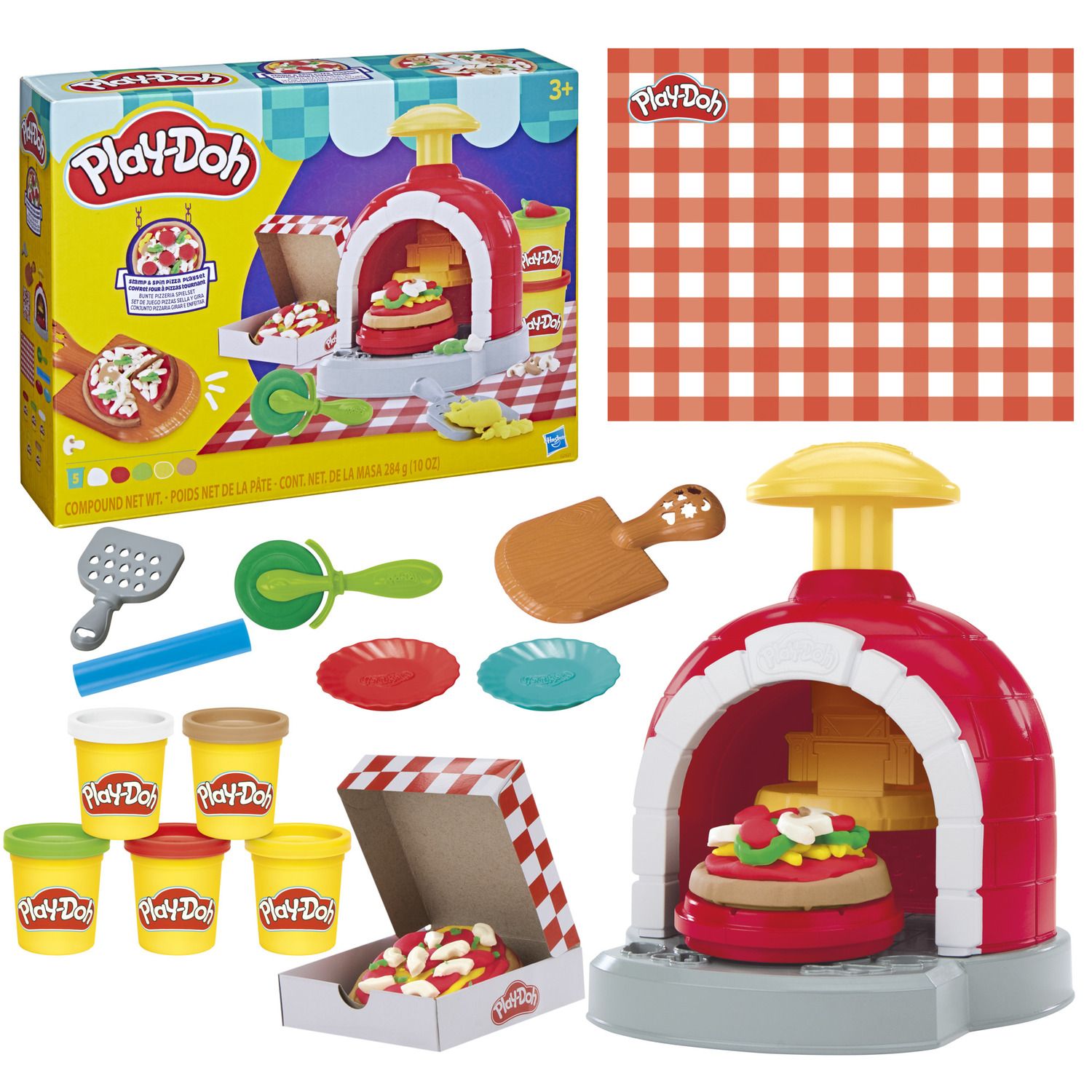 Детский игровой набор Play-Doh Stamp & Spin Pizza Playset with Tools — фото 1