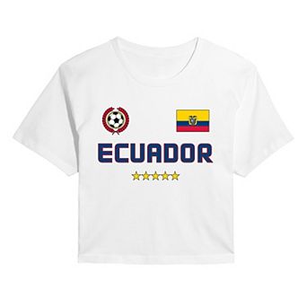 Juniors' Ecuador Soccer Cropped Tee