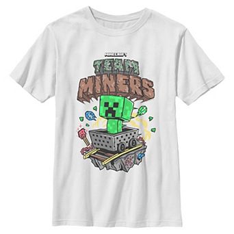 Boy's 6-20 Minecraft Team Miners Graphic Tee
