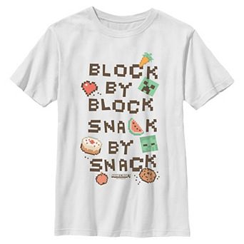 Boy's 6-20 Minecraft Block By Block Graphic Tee