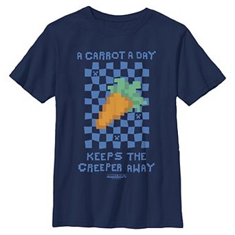 Boy's 6-20 Minecraft A Carrot A Day Graphic Tee