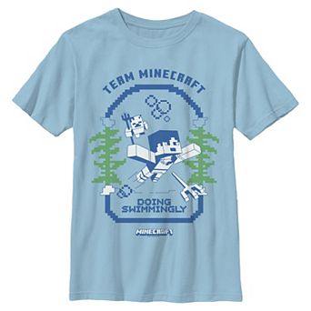Boy's 6-20 Team Minecraft Doing Swimmingly Graphic Tee