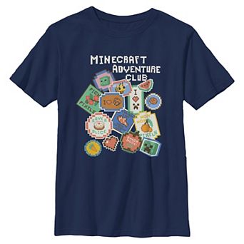 Boy's 6-20 Minecraft Adventure Club Stamps Graphic Tee