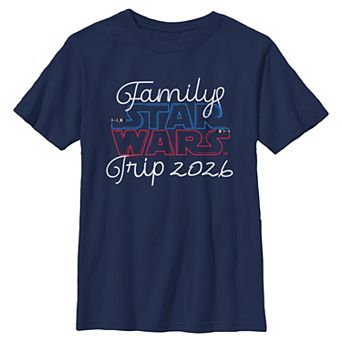 Boy's 6-20 Star Wars Family Trip 2026 Graphic Tee