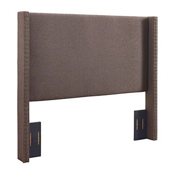 Crosley Furniture Upholstered Headboard with Nailhead Trim