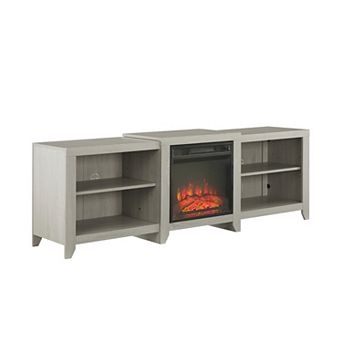 Crosley Furniture Ronin Low Profile Fireplace TV Stand for 75-Inch TV