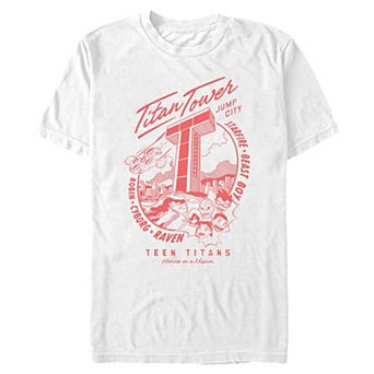 Men's DC Comics Teen Titans Jump City Tower Graphic Tee