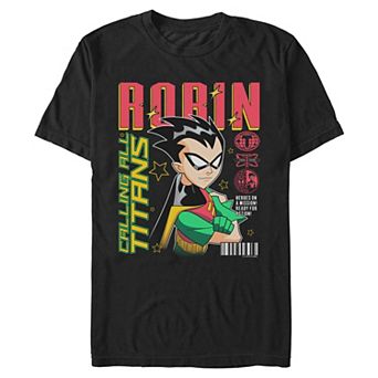 Men's DC Comics Teen Titans Robin Epic Poster Graphic Tee