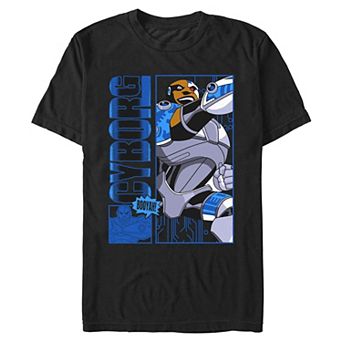 Men's DC Comics Teen Titans Cyborg Epic Poster Graphic Tee