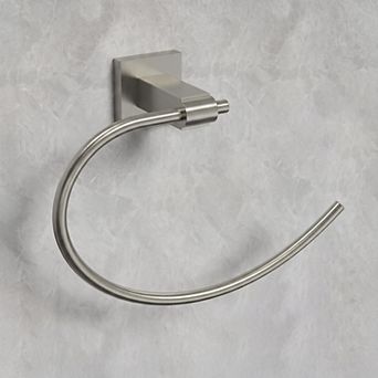 GRANDJOY 1 pc Multi-Function Bathroom Hardware Set with Open Towel Ring Screw-In Stainless Steel