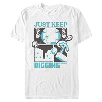Men's Minecraft Just Keep Digging Graphic Tee
