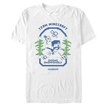 Men's Minecraft Team Doing Swimmingly Graphic Tee