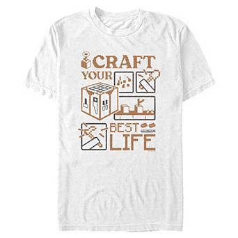 Men's Minecraft Craft Your Best Life Graphic Tee