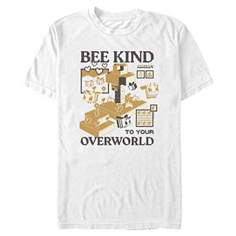 Men's Minecraft Bee Kind Graphic Tee