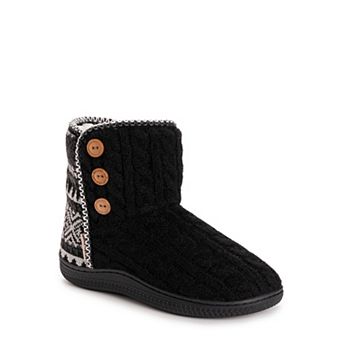 Women's MUK LUKS Leann Ankle Button Bootie Slipper