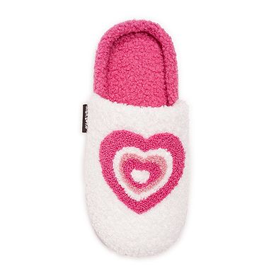 Women's MUK LUKS Sherpa Scuff Slip-On Cozy Slippers