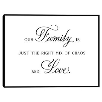 Our Family by Joni Whyte Framed Canvas Wall Art