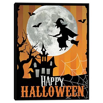 Halloween Night by Maria Donovan Framed Canvas Wall Art