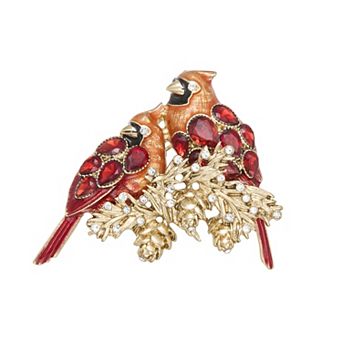 Napier Gold-Tone Cardinal Pin