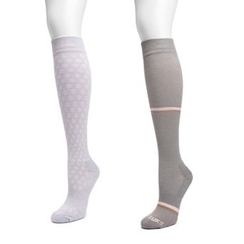 Women's MUK LUKS 2-Pack Compression Knee High Socks