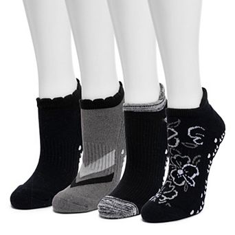 Women's MUK LUKS 4-Pack Low Cut Ankle Socks