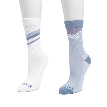 Women's MUK LUKS 2-Pack Compression Crew Socks