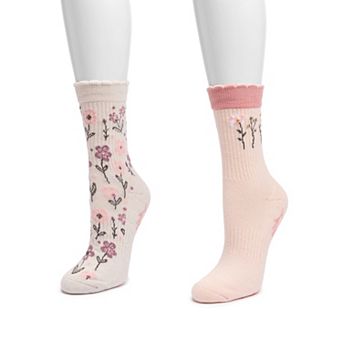 Women's MUK LUKS 2-Pack Crew Socks