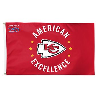 WinCraft Kansas City Chiefs 3' x 5' One-Sided America 250 Deluxe Flag