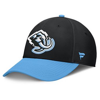 Men's Fanatics Black/Light Blue Utah Mammoth Flex Fit Hat