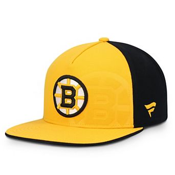 Men's Fanatics Gold/Black Boston Bruins Snapback Hat