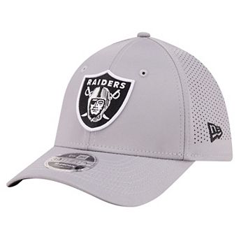 Men's New Era Gray Las Vegas Raiders 39THIRTY M-Crown Flex Fit Hat