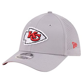 Men's New Era Gray Kansas City Chiefs Perforated 39THIRTY M-Crown Flex Hat