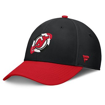 Men's Fanatics Black/Red New Jersey Devils Flex Fit Hat