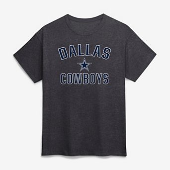 Men's Logo Athletic Charcoal Dallas Cowboys Cotton Victory Arch T-Shirt