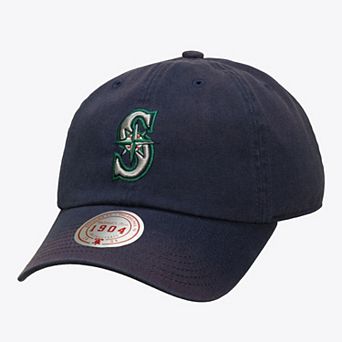 Unisex Mitchell & Ness Navy Seattle Mariners 1904 Soft Wash Adjustable Hat