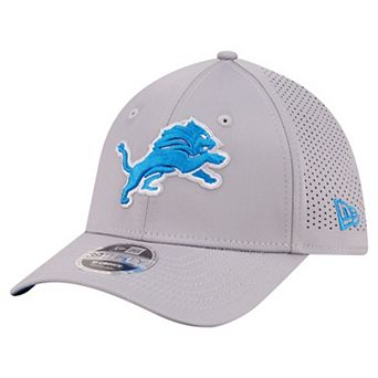Men's New Era Gray Detroit Lions 39THIRTY M-Crown Flex Fit Hat