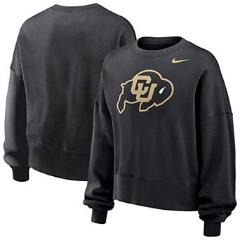 Women's Nike Black Colorado Buffaloes Phoenix Fleece Pullover Sweatshirt