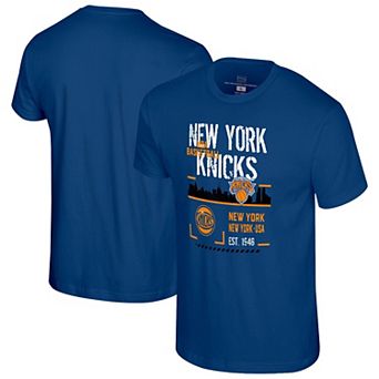 Unisex Stadium Essentials Royal New York Knicks Hideout Boxy T-Shirt
