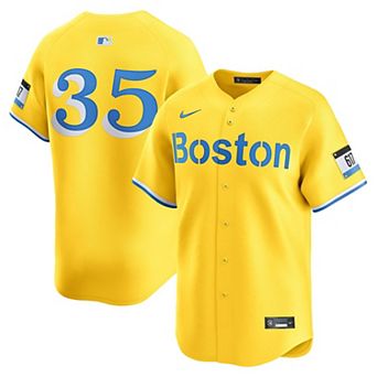 Men's Nike Garrett Crochet Gold Boston Red Sox Alternate Limited Jersey