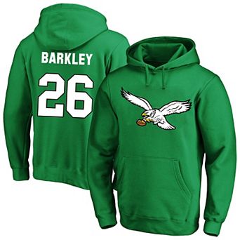 Men's Fanatics Saquon Barkley Kelly Green Philadelphia Eagles Big & Tall Name & Number Fleece Hoodie