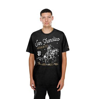 Men's New Era Black San Francisco Giants Injection Lifestyle Urban Ranchwear T-Shirt