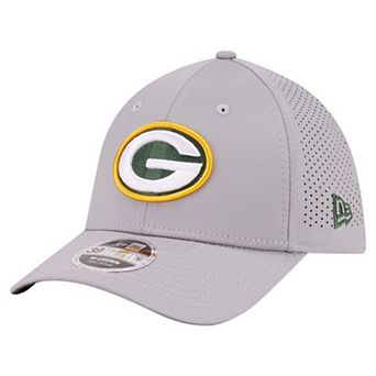 Men's New Era Gray Green Bay Packers 39THIRTY M-Crown Flex Fit Hat