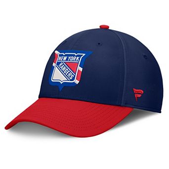 Men's Fanatics Navy/Red New York Rangers Flex Fit Hat