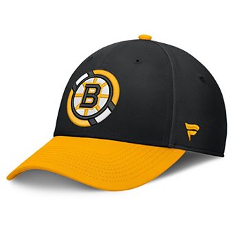 Men's Fanatics Black/Gold Boston Bruins Flex Fit Hat