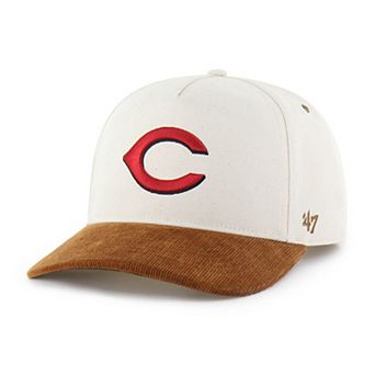 Men's Carhartt x '47 Natural/Brown Cincinnati Reds Undyed Relaxed Hitch Adjustable Hat