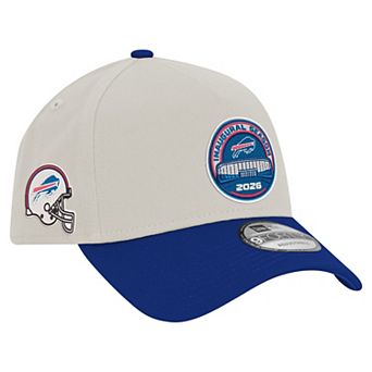 Men's New Era White/Royal Buffalo Bills Highmark Stadium Inaugural Season A-Frame 9FORTY Adjustable Hat