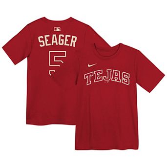 Preschool Nike Corey Seager Red Texas Rangers 2026 City Connect Name & Number T-Shirt
